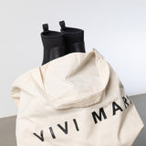 Rainboots short black/leo black - sand - VIVI MARI