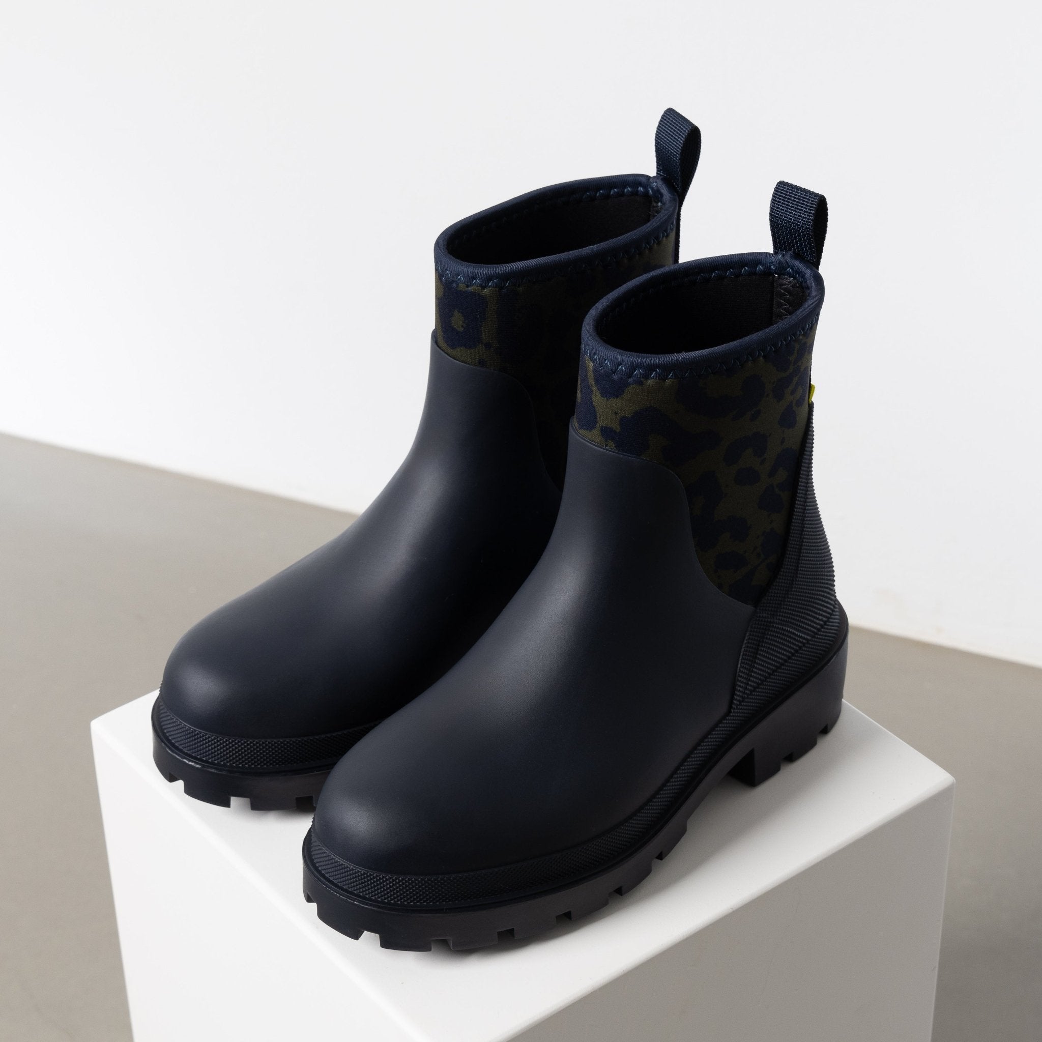 Rainboots short navy/leo navy - olive - VIVI MARI