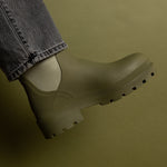 Rainboots short solid pale olive - VIVI MARI