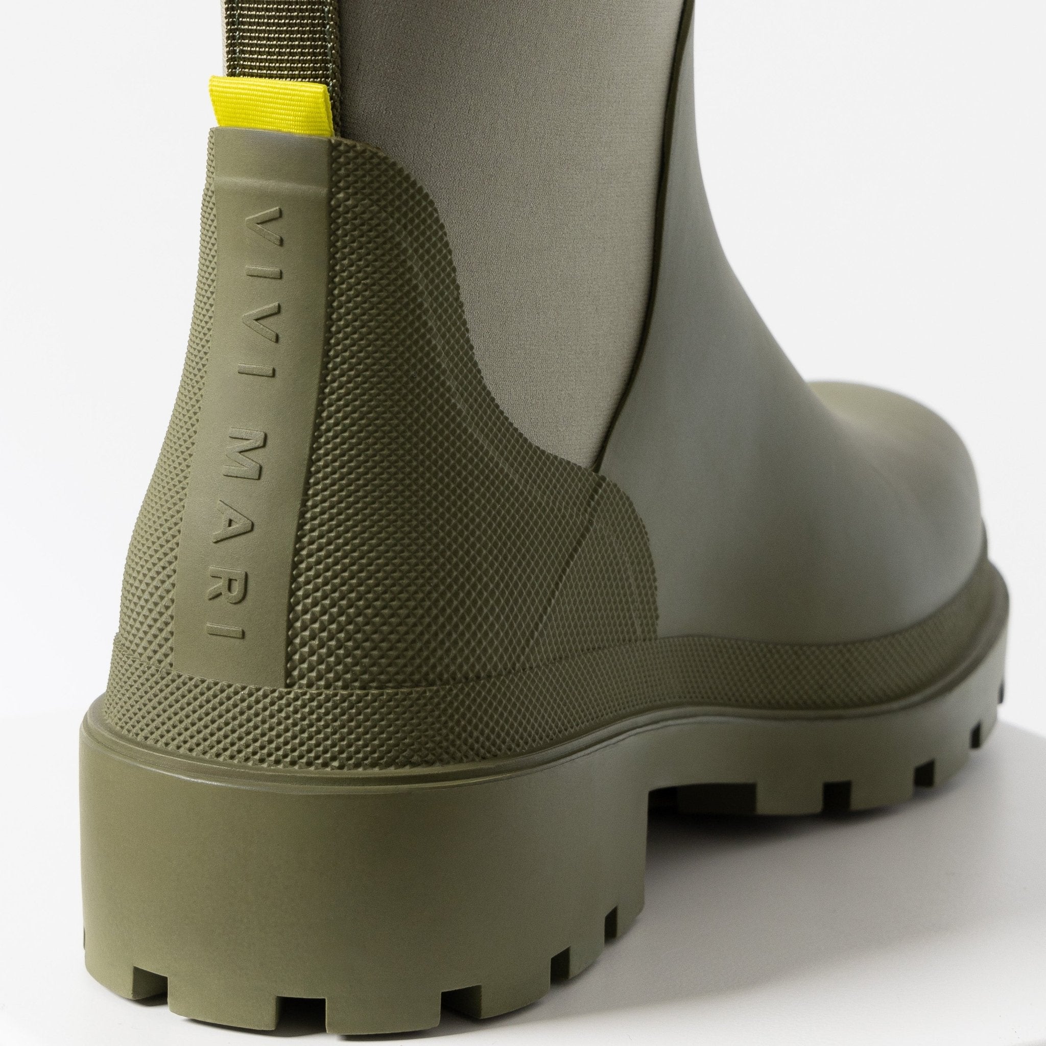 Rainboots short solid pale olive - VIVI MARI