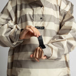 Raincoat bold stripes mushroom/sand - VIVI MARI