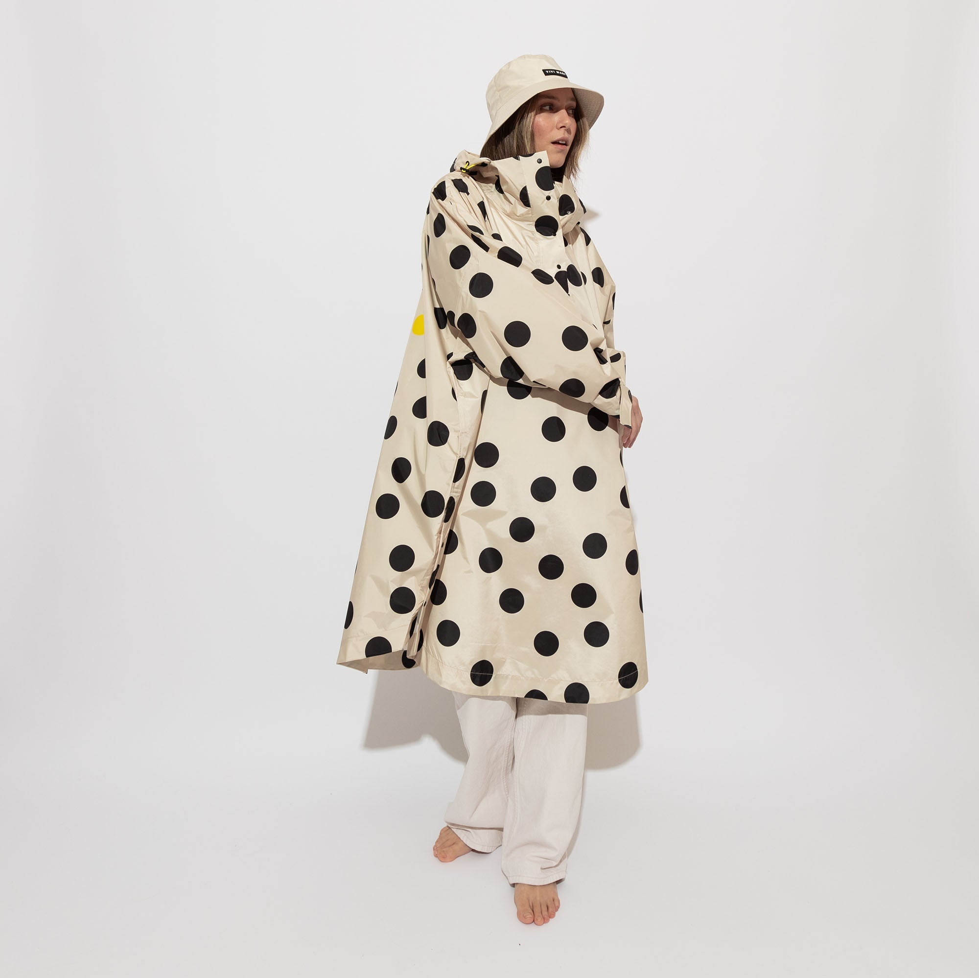 Raincoat dots black/sand - VIVI MARI