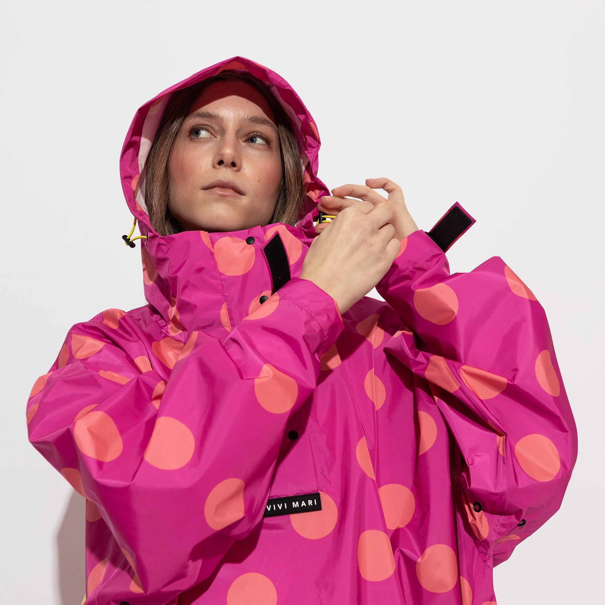 Raincoat dots magenta/peach - VIVI MARI