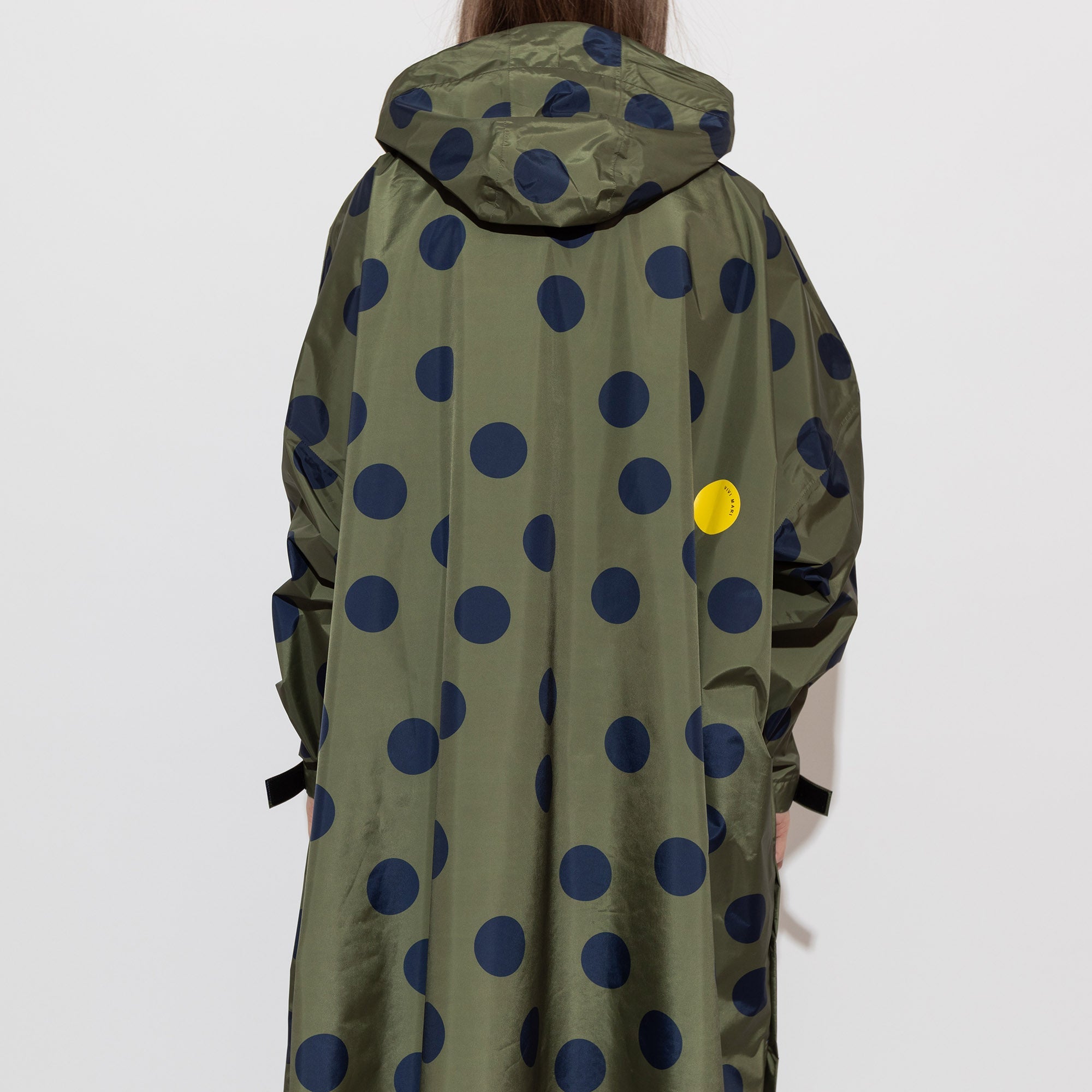 Raincoat dots olive/navy - VIVI MARI