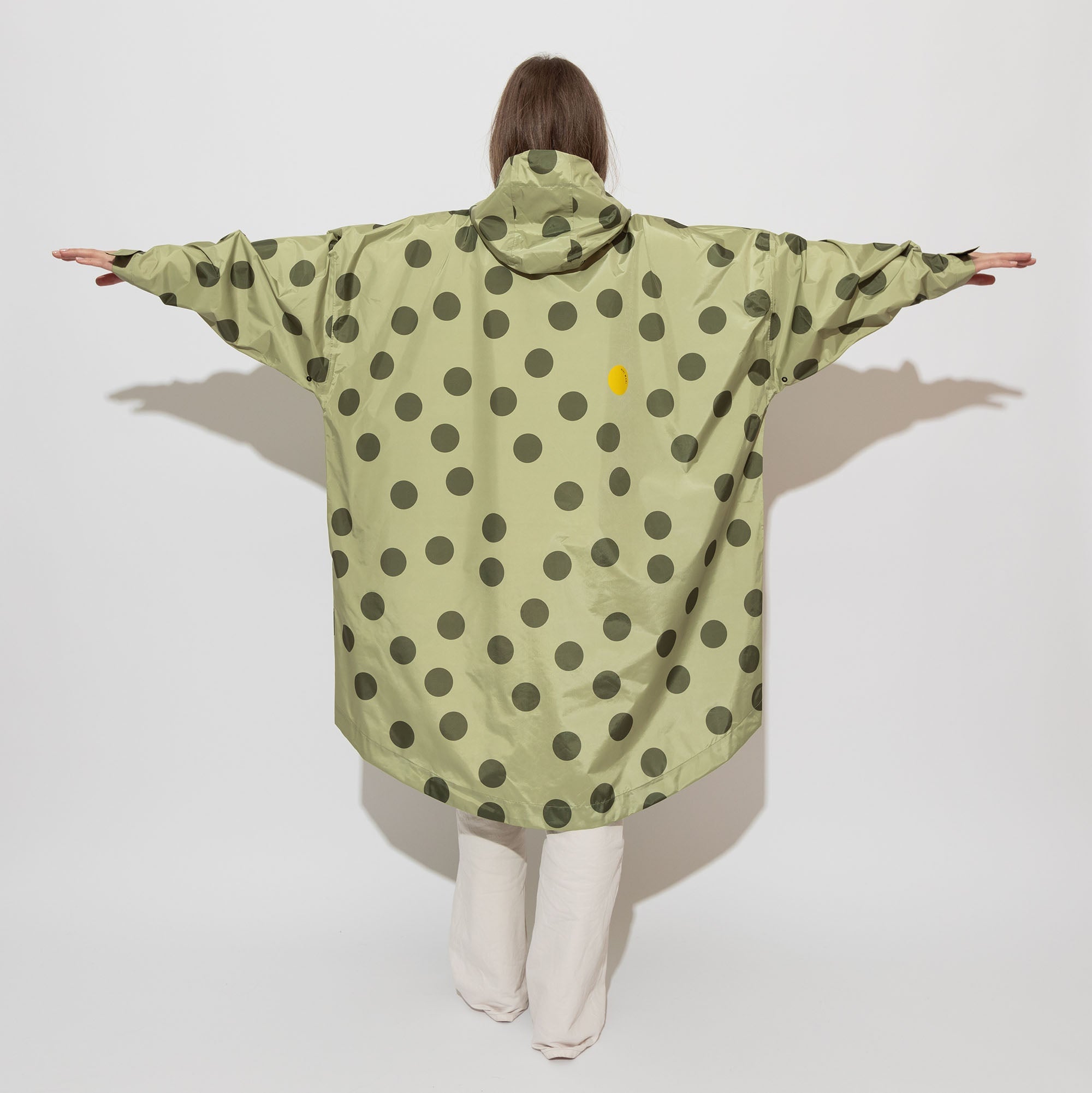 Raincoat dots pale olive/olive - VIVI MARI