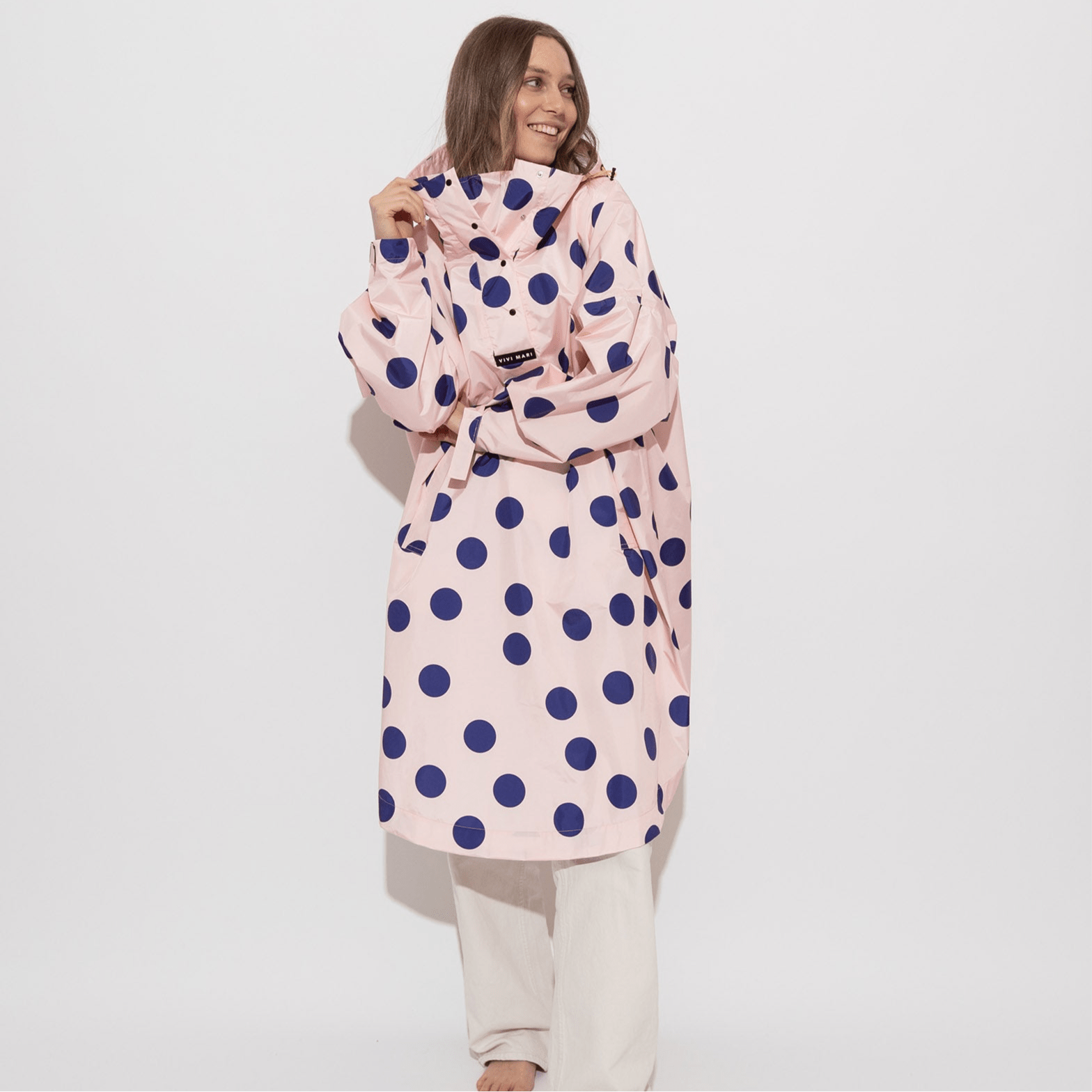 Raincoat dots powder/blue - VIVI MARI