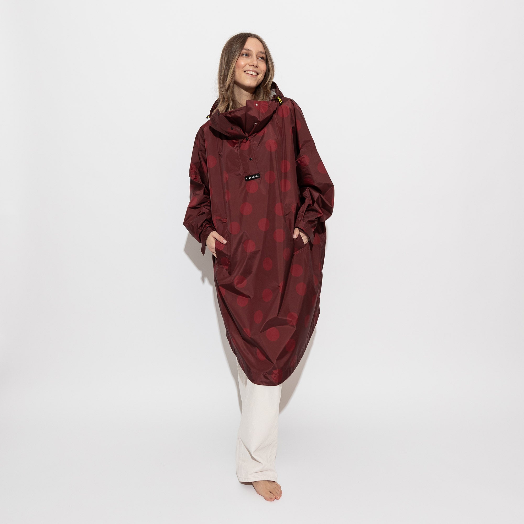 Raincoat dots wine red/red - VIVI MARI