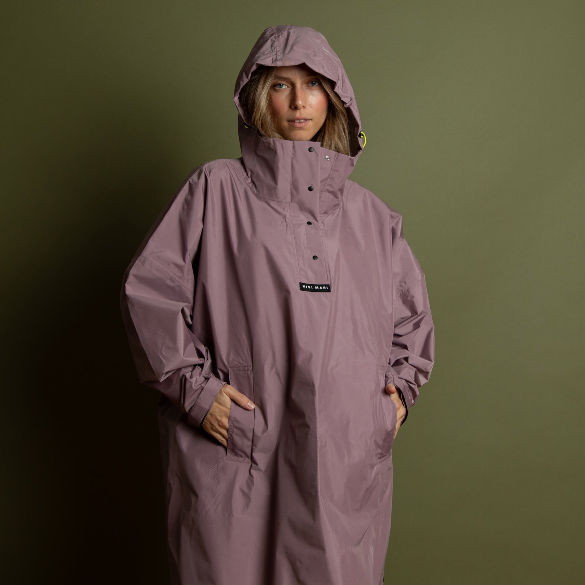 Raincoat solid ash plum - VIVI MARI