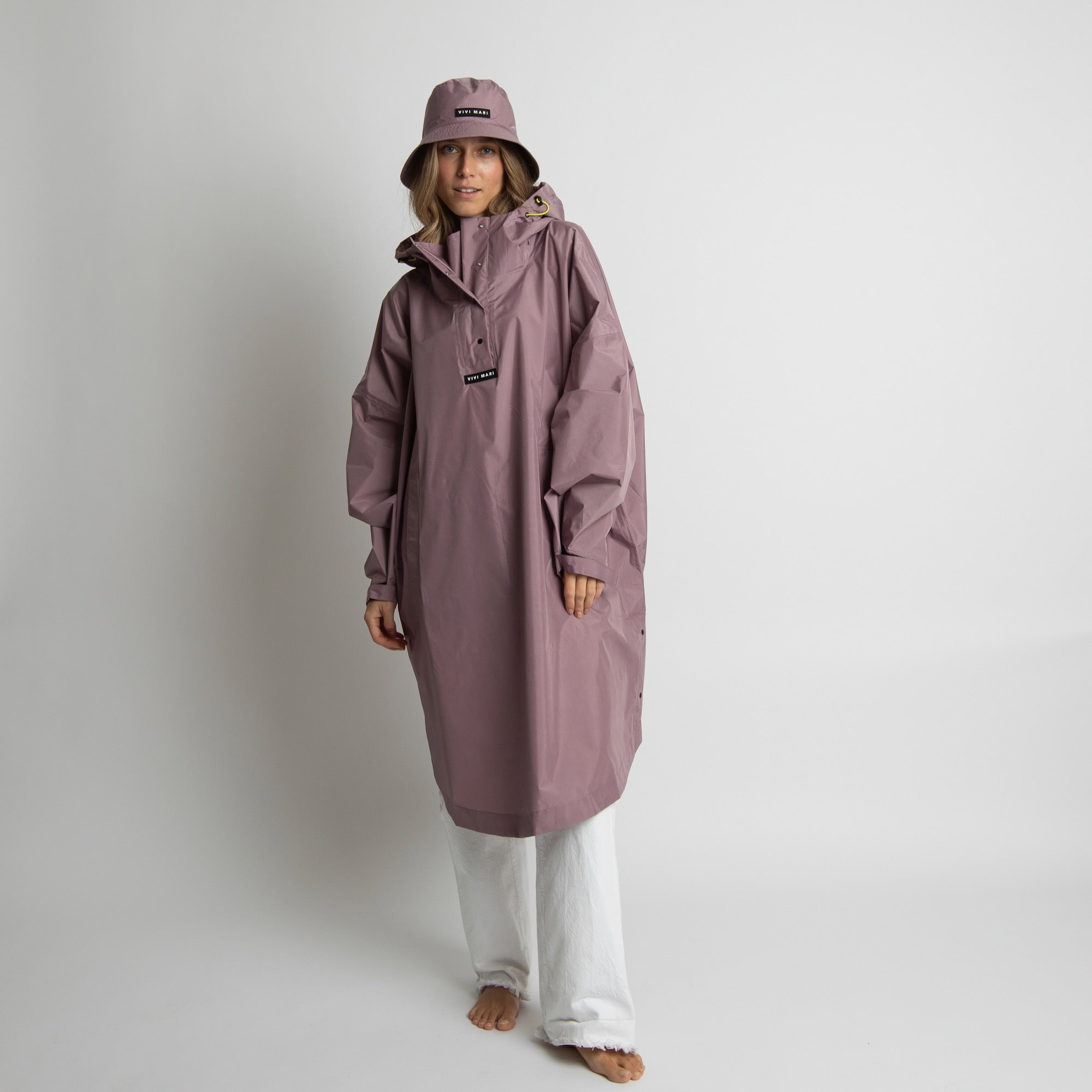 Raincoat solid ash plum - VIVI MARI