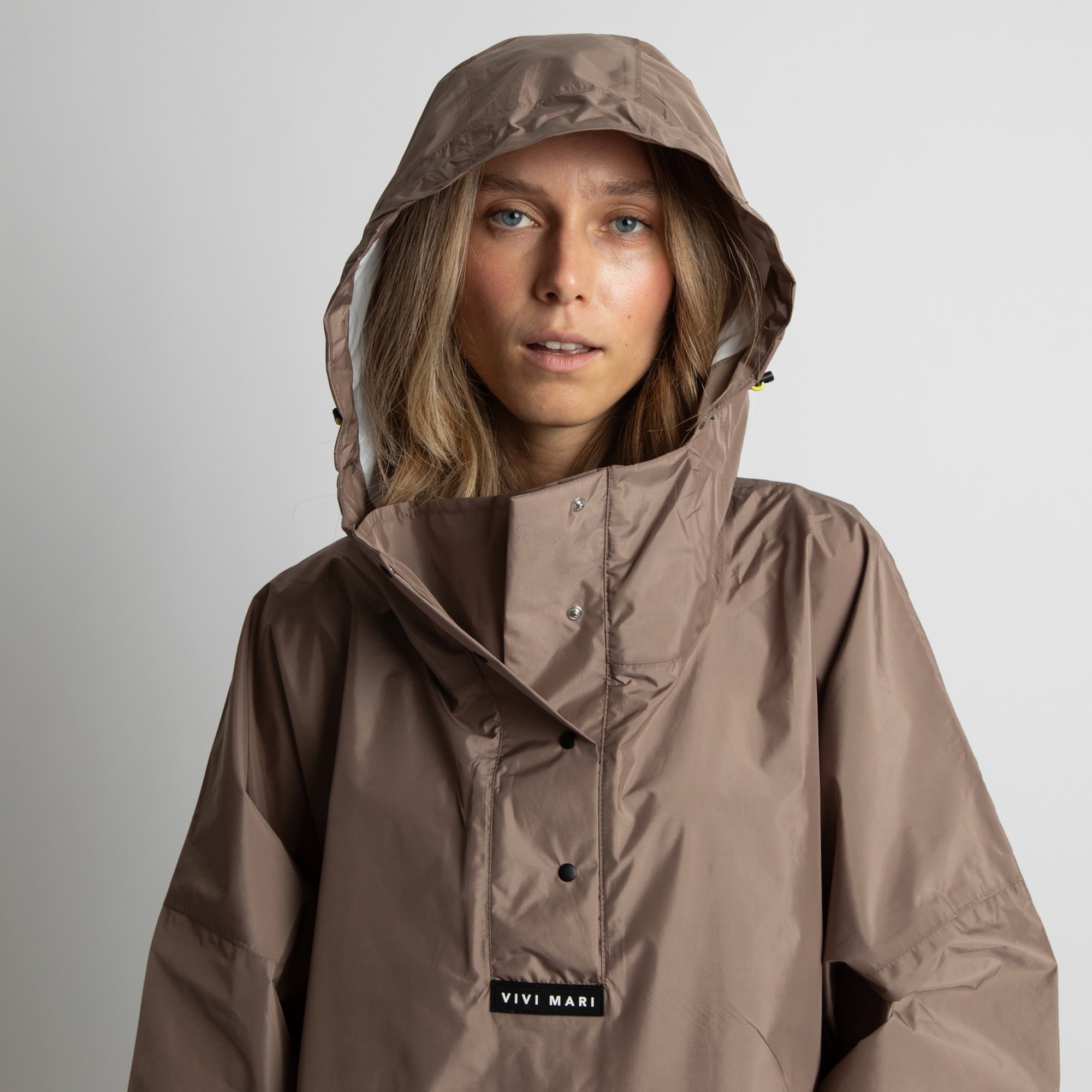 Raincoat solid dark mushroom - VIVI MARI