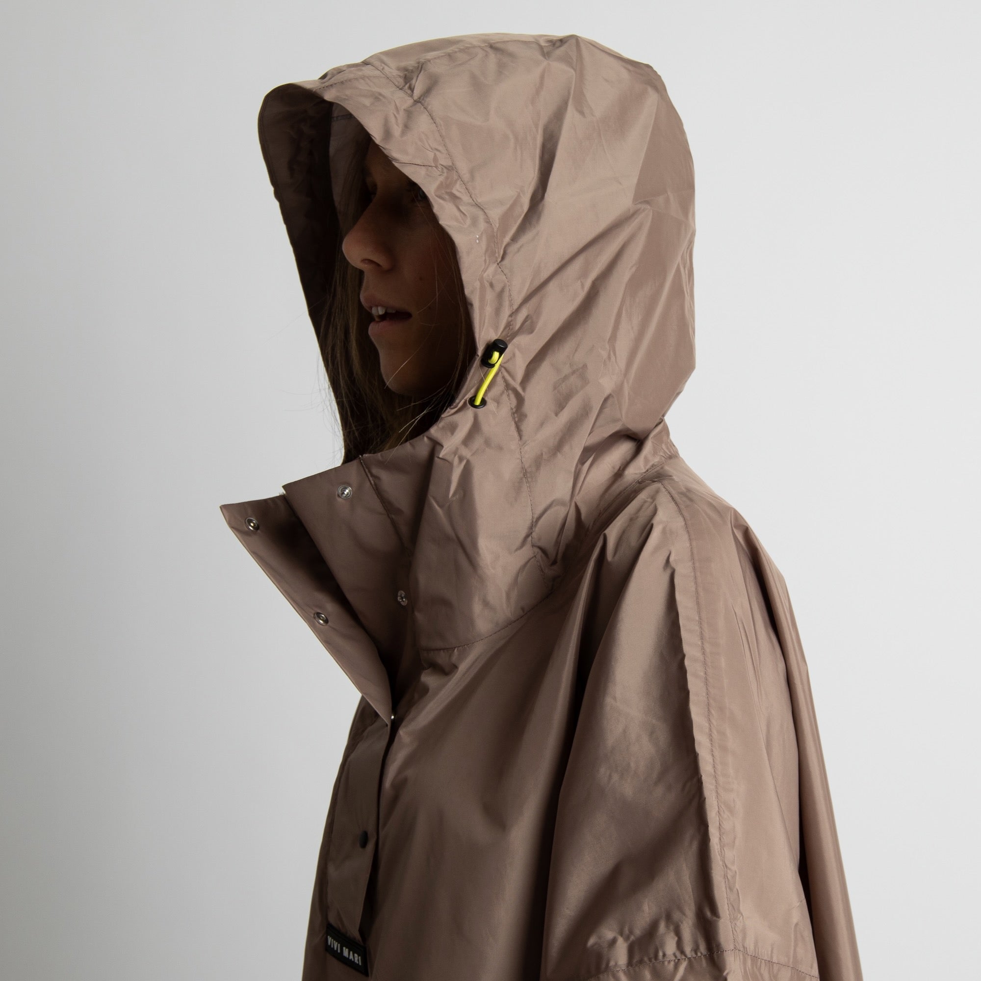 Raincoat solid dark mushroom - VIVI MARI