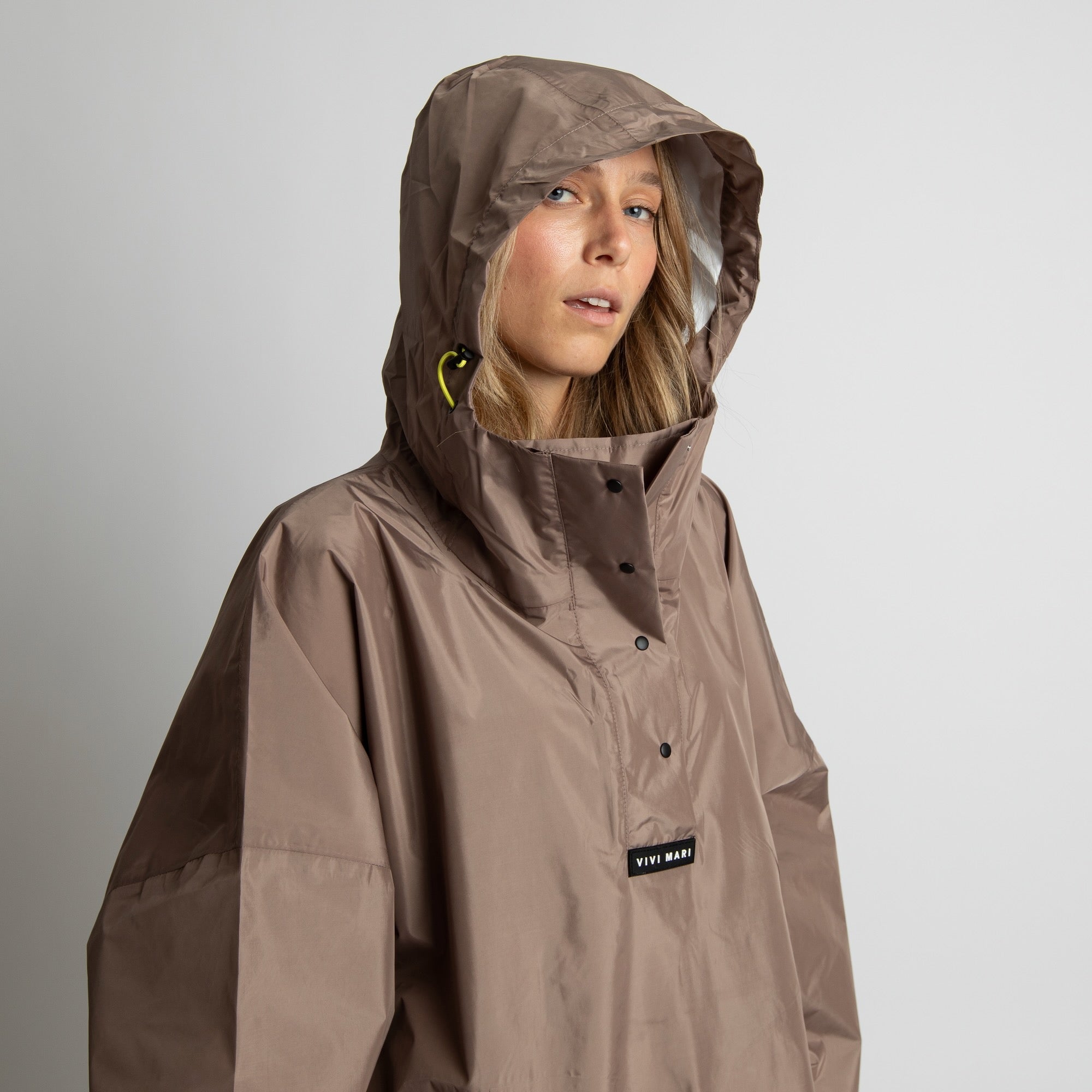 Raincoat solid dark mushroom - VIVI MARI