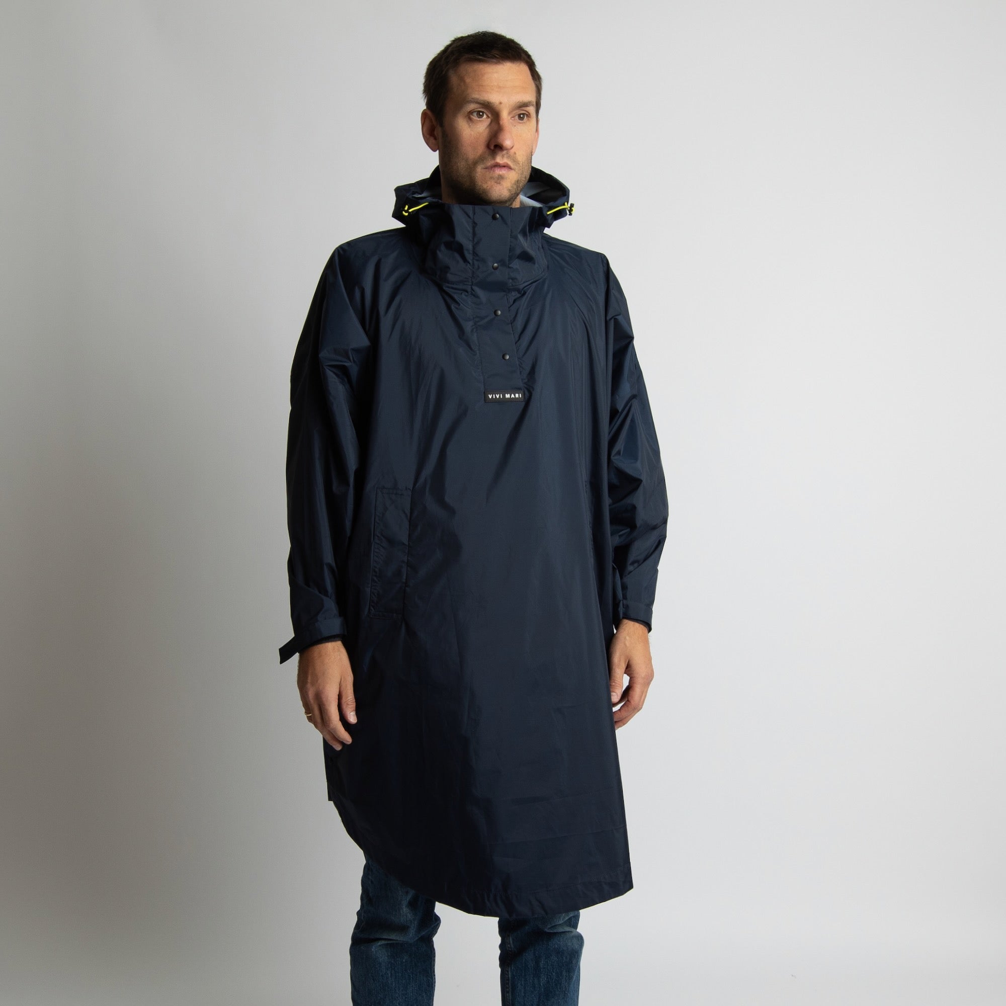 Raincoat solid navy - VIVI MARI