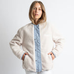 Reversible Bomber Jacket - ash blue/sand - VIVI MARI