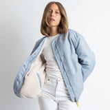 Reversible Bomber Jacket - ash blue/sand - VIVI MARI