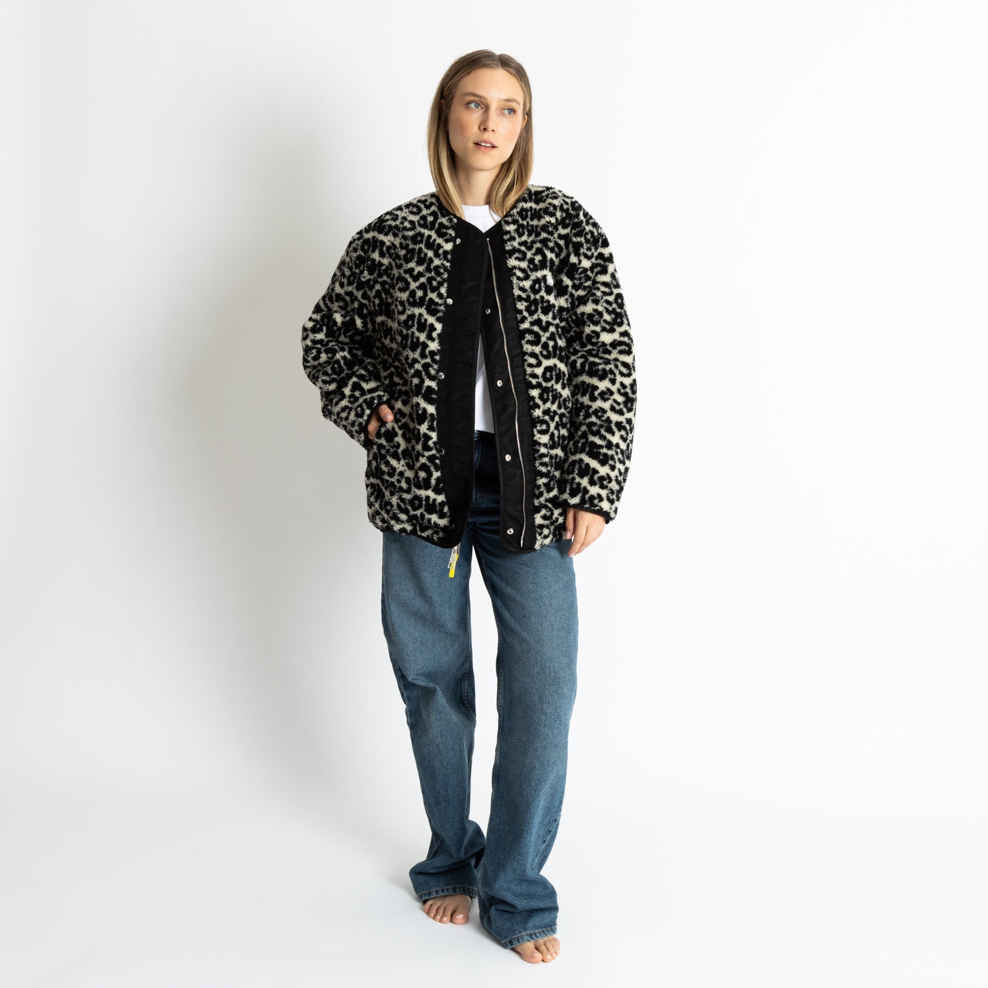 Reversible Bomber Jacket - black/leo black - sand - VIVI MARI