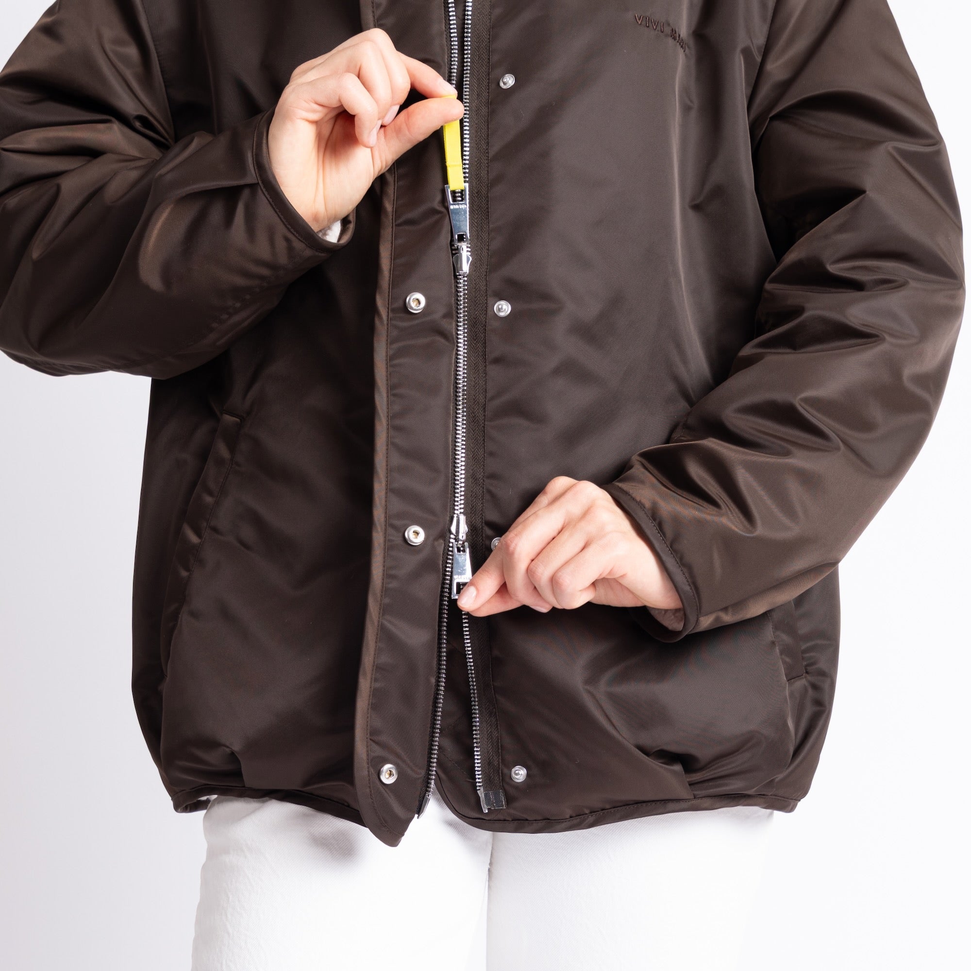 Reversible Bomber Jacket - chocolate/sand - VIVI MARI
