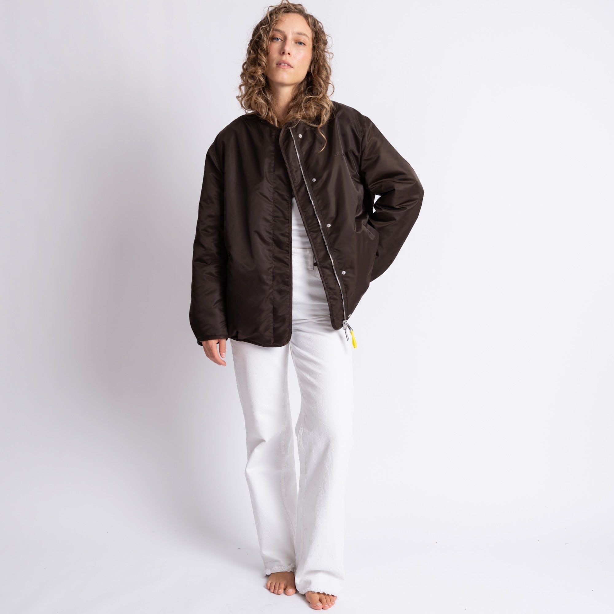 Reversible Bomber Jacket - chocolate/sand - VIVI MARI