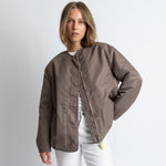 Reversible Bomber Jacket - dark mushroom/mushroom - VIVI MARI