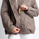 Reversible Bomber Jacket - dark mushroom/mushroom - VIVI MARI