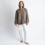 Reversible Bomber Jacket - dark mushroom/mushroom - VIVI MARI