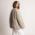 Reversible Bomber Jacket - stone/leo stone - sand - VIVI MARI