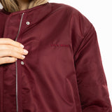 Reversible Bomber Jacket - wine red/sand - VIVI MARI