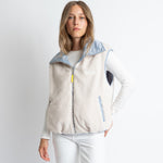Reversible Bomber Vest - ash blue/sand - VIVI MARI