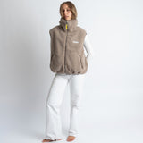 Reversible Bomber Vest - dark mushroom/mushroom - VIVI MARI