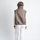 Reversible Bomber Vest - dark mushroom/mushroom - VIVI MARI