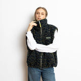 Reversible Bomber Vest - olive/leo navy - olive - VIVI MARI