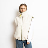 Reversible Bomber Vest - pale olive/sand - VIVI MARI