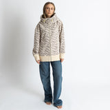 Sweat Jacket hoodie - leo splashes grey/sand - VIVI MARI