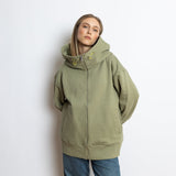 Sweat Jacket hoodie - solid pale olive - VIVI MARI