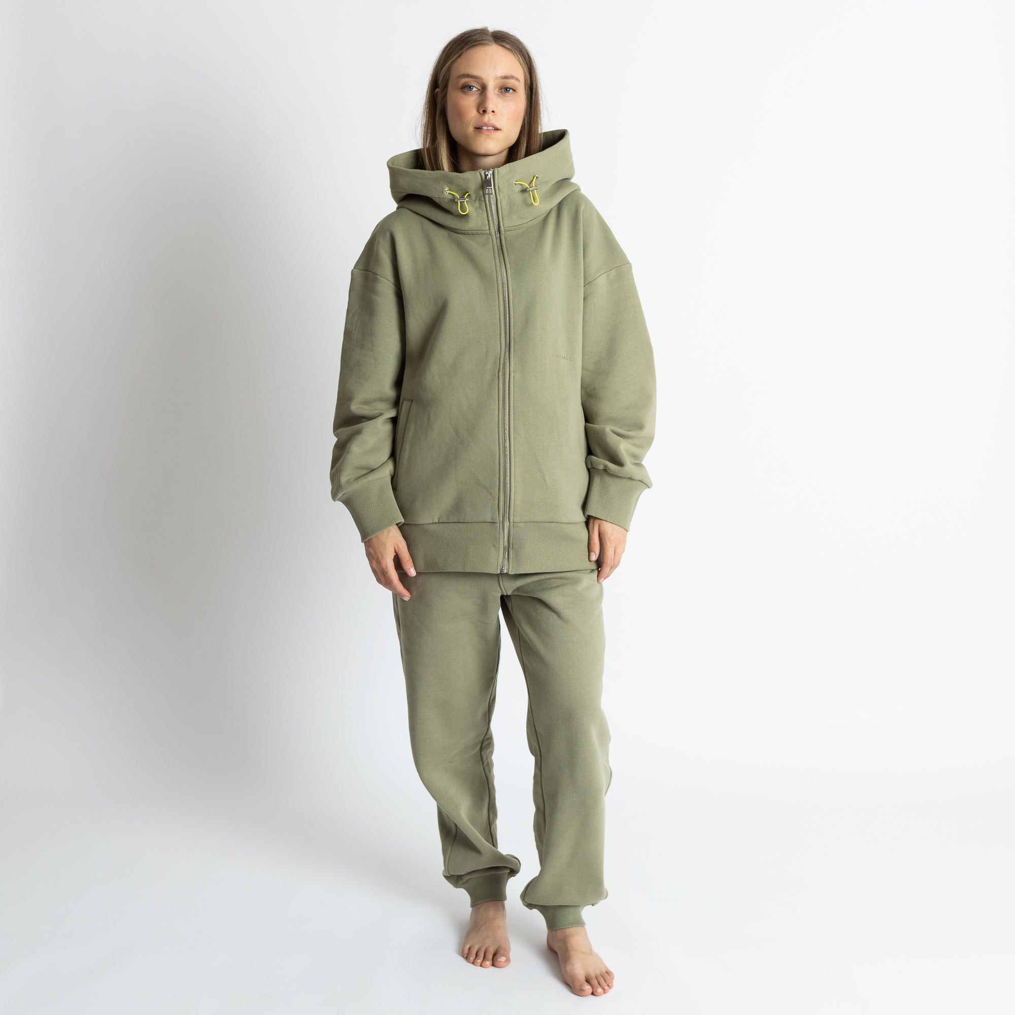 Sweat Pants - solid pale olive - VIVI MARI