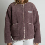 Teddy Fleece Jacket - ash plum - VIVI MARI
