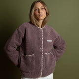 Teddy Fleece Jacket - ash plum - VIVI MARI