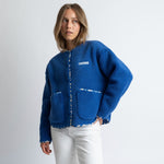 Teddy Fleece Jacket - blue - VIVI MARI
