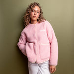 Teddy Fleece Jacket - candy pale pink - VIVI MARI