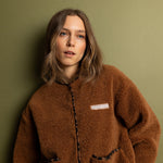 Teddy Fleece Jacket - caramel - VIVI MARI