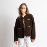 Teddy Fleece Jacket - chocolate - VIVI MARI
