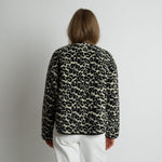 Teddy Fleece Jacket - leo splashes black/sand - VIVI MARI
