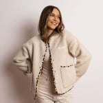 Teddy Fleece Jacket - sand - VIVI MARI