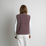 Teddy Fleece Vest - ash plum - VIVI MARI