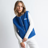 Teddy Fleece Vest - blue - VIVI MARI