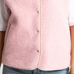 Teddy Fleece Vest - candy pale pink - VIVI MARI