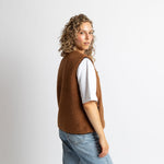 Teddy Fleece Vest - caramel - VIVI MARI