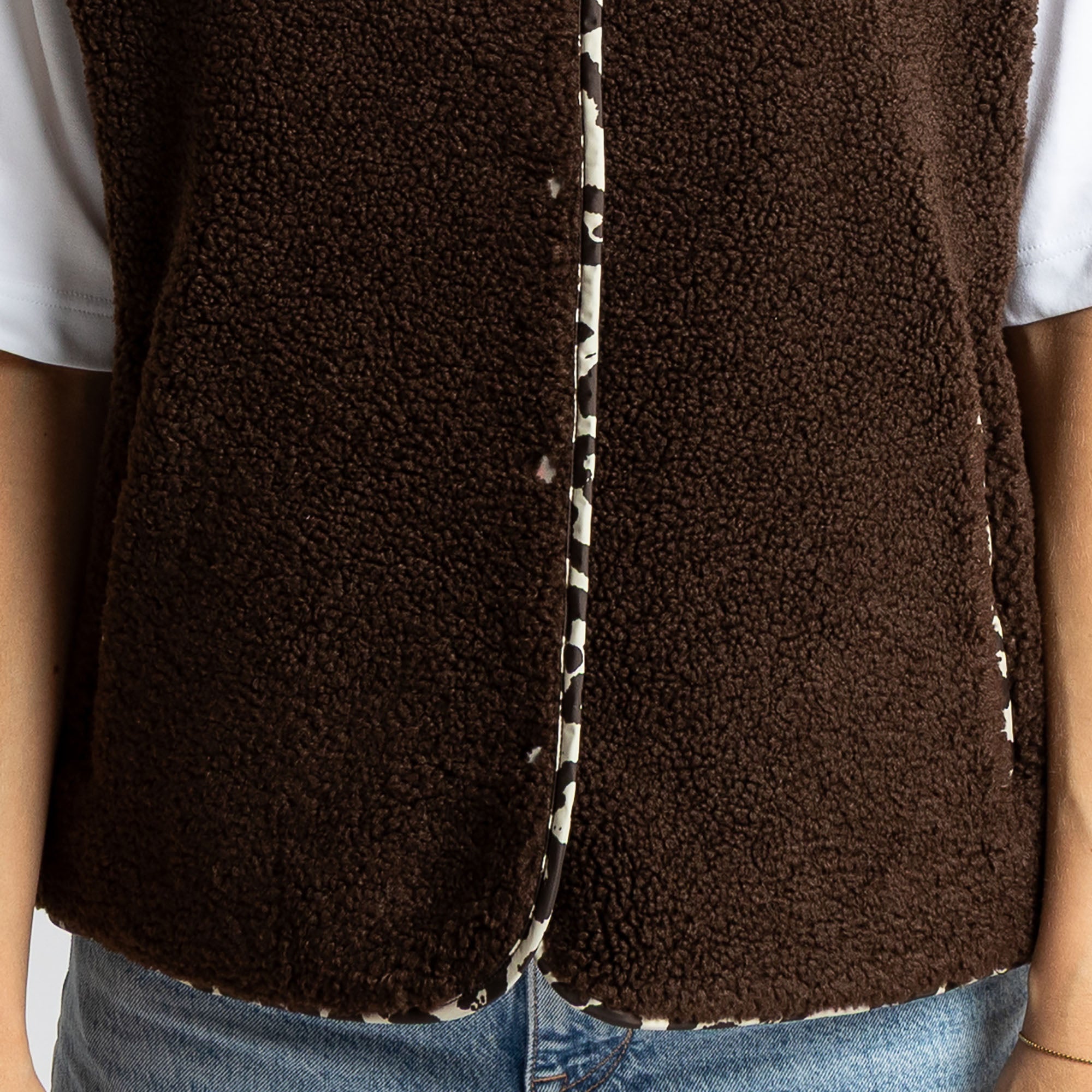 Teddy Fleece Vest - chocolate - VIVI MARI