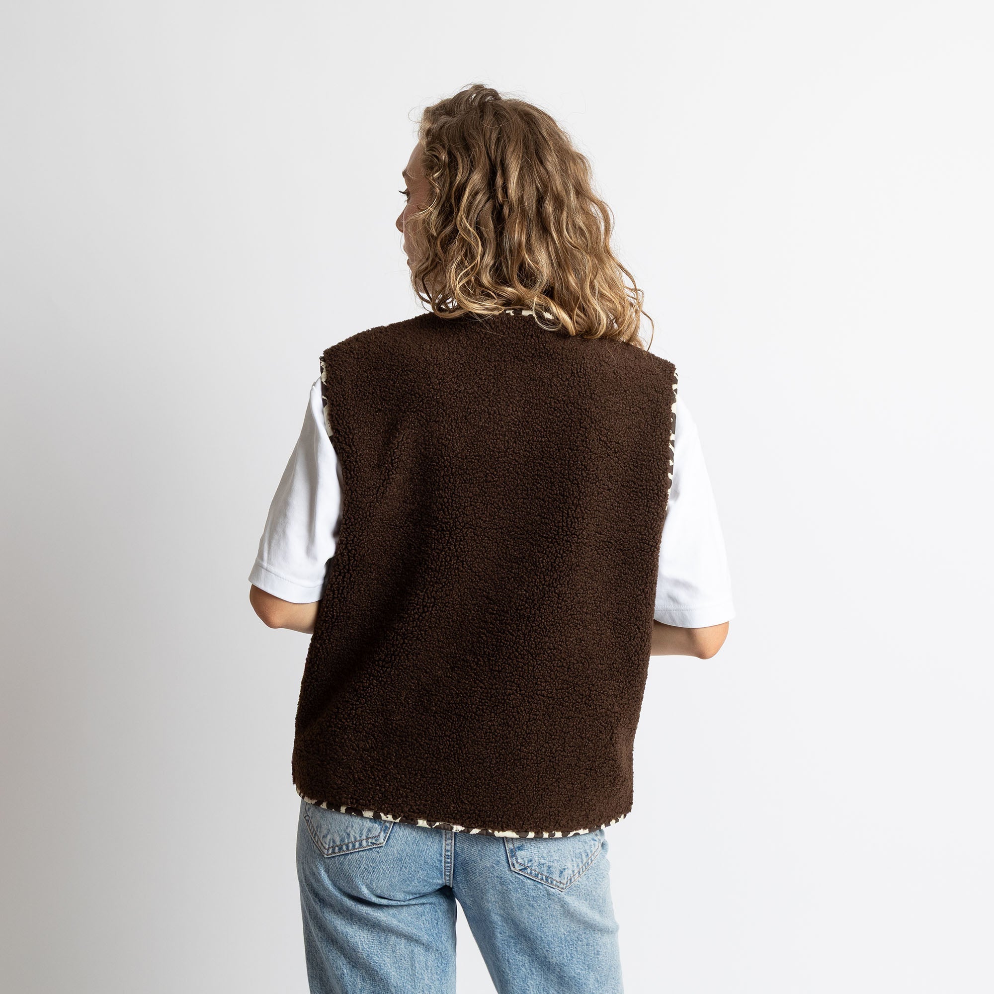 Teddy Fleece Vest - chocolate - VIVI MARI