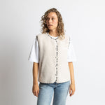 Teddy Fleece Vest - sand - VIVI MARI